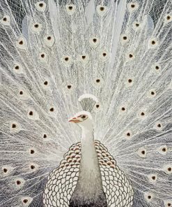 White Peacock Bird Diamond Paintings