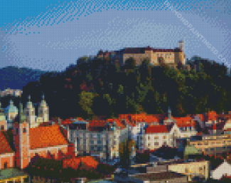 Aesthetic Ljubljana Castle Diamond Paintings