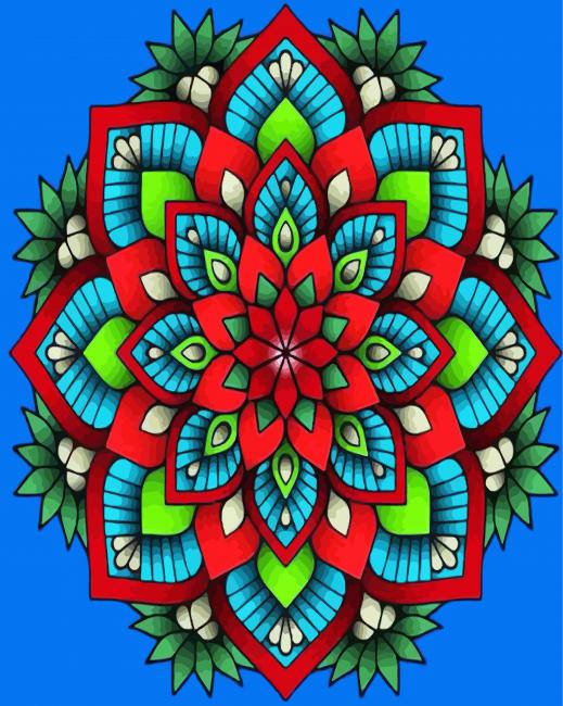 Mandala Flower, 5D Diamond Painting Kits