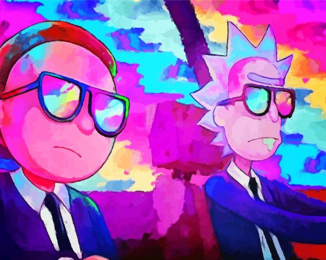 Rick and Morty Animation - 5D Diamond Painting 