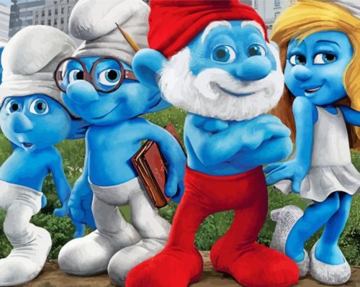 Aesthetic The Smurfs Diamond Paintings