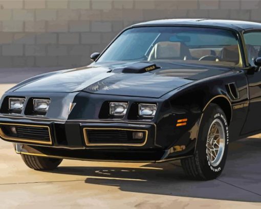 Black Trans Am Car Diamond Paintings