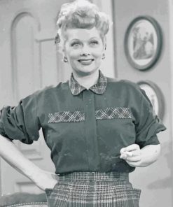 Black And White Lucille Ball Diamond Paintings
