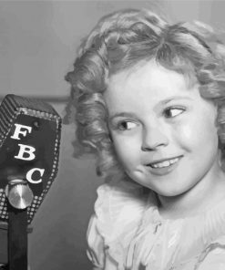 Black And White Shirley Temple Diamond Paintings