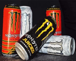 Colorful Monster Energy Drinks Diamond Paintings