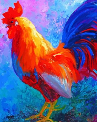 Colorful Rooster Art Diamond Paintings