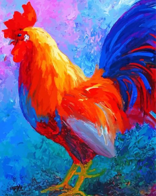 Colorful Rooster Art Diamond Paintings