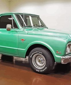 Green Truck 1967 Chevy Stepside Diamond Paintings