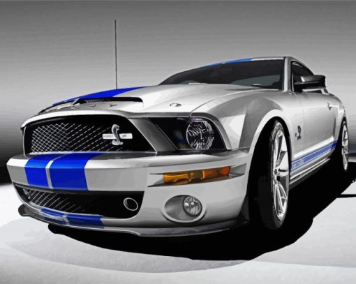 Grey Ford Shelby Diamond Paintings