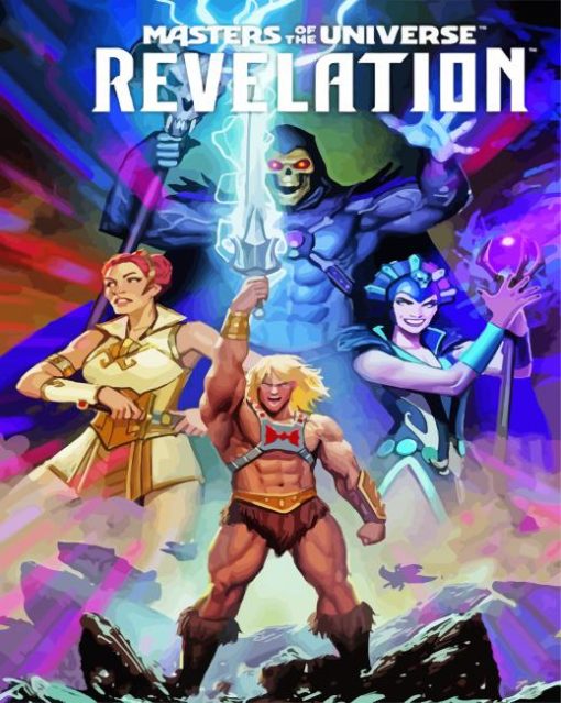 Masters Of The Universe Revelation Poster Diamond Paintings