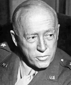 Monochrome General George Patton Diamond Paintings