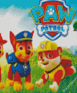 Patrol Pawennau La Pat Patrouille Poster Diamond Paintings