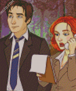 Scully And Mulder Art Diamond Paintings