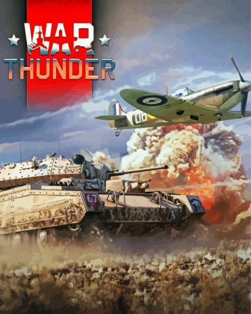 War Thunder Tank And Aircraft Diamond Paintings