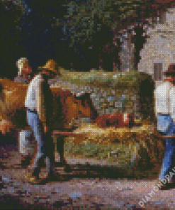 Peasants Bringing Home A Calf Diamond Paintings