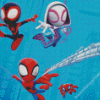 Spidey And Friends Animations Diamond Paintings