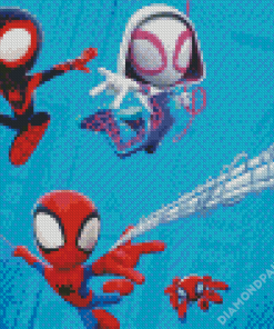 Spidey And Friends Animations Diamond Paintings