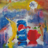 Abstract Pepsi Diamond Paintings