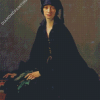 Aesthetic Lady In Black Diamond Paintings