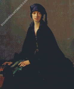 Aesthetic Lady In Black Diamond Paintings