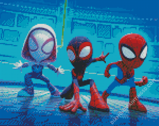 Aesthetic Spidey And Friends Diamond Paintings