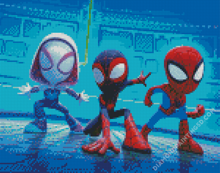 Aesthetic Spidey And Friends Diamond Painting 