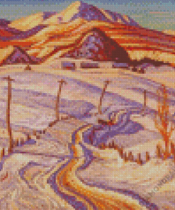 Aesthetic Winter Morning Charlevoix County Diamond Paintings