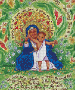 Aesthetic Our Lady Of The Lilies Diamond Paintings