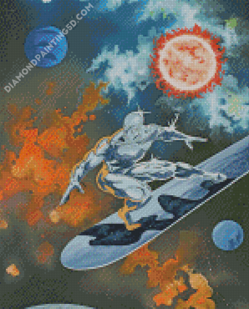 Cool Silver Surfer Diamond Paintings