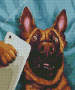 Dog Animal Selfie Diamond Paintings