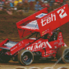 Red Sprint Car Diamond Paintings