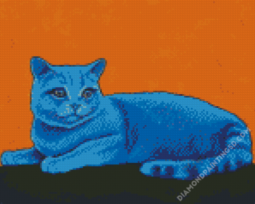 Blue Cat Diamond Paintings