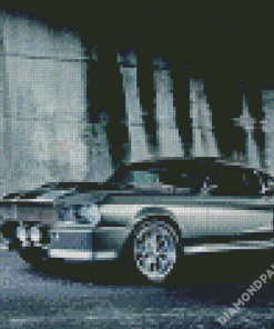 Black Classic Mustang Ford Diamond Paintings