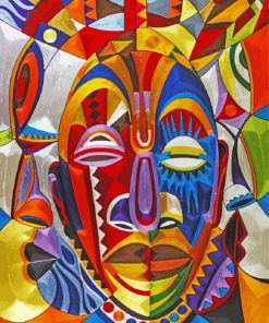 Abstract African Faces Diamond Paintings
