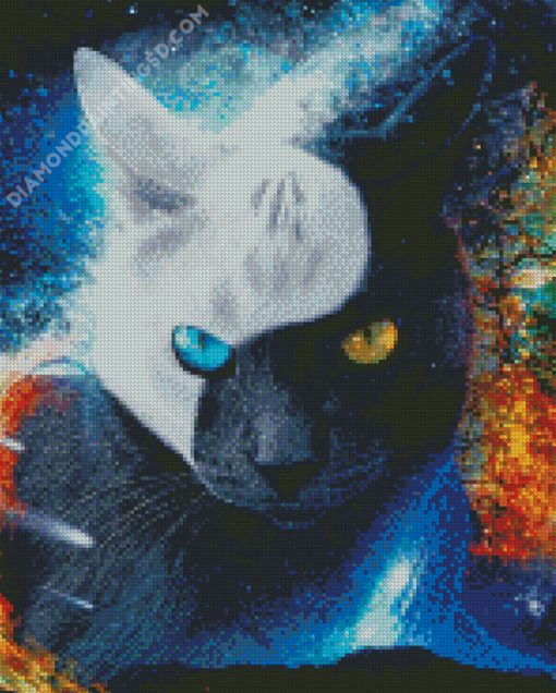Aesthetic Yin Yang Cats Diamond Paintings