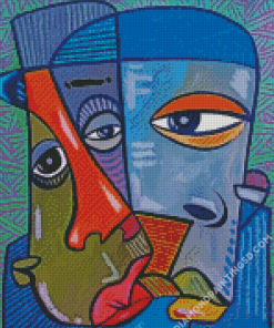 African Abstract People Faces Diamond Paintings