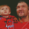 Alexander Ovechkin And His Son Diamond Paintings