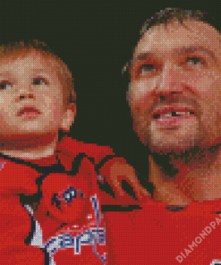 Alexander Ovechkin And His Son Diamond Paintings