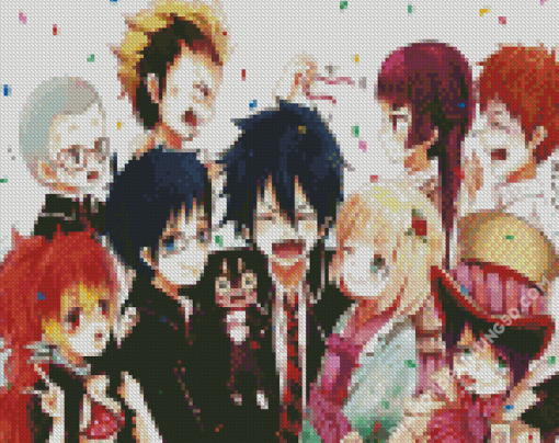Anime Blue Exorcist Characters Diamond Paintings