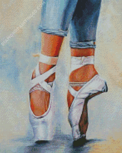 Ballet Pointe Shoes Diamond Paintings