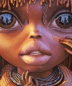 Big Eyed African Faces Diamond Paintings