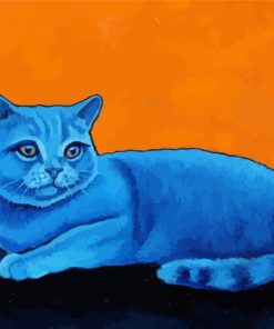Blue Cat Diamond Paintings