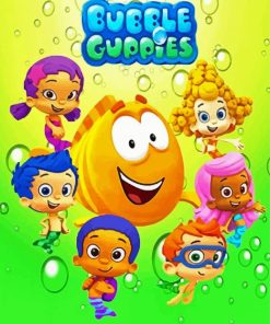 Bubble Guppies Animation Poster Diamond Paintings