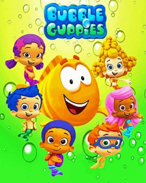 Bubble Guppies Animation Poster Diamond Paintings