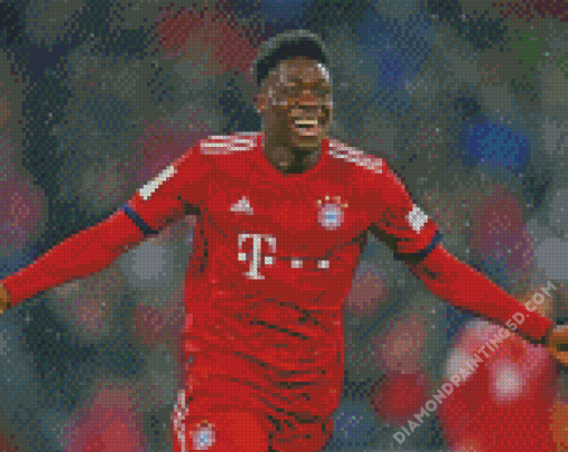 Canadian Footballer Alphonso Davies Diamond Paintings