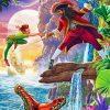 Captain Hook Fighting With Peter Pan Diamond Paintings