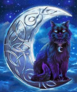Celtic Black Cat by Brigid Ashwood Diamond Paintings