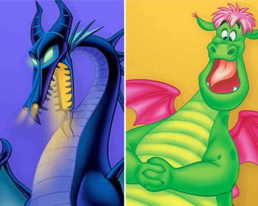 Cartoon Dragons Diamond Paintings