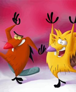 Daggett And Norbet Angry Beavers Diamond Paintings
