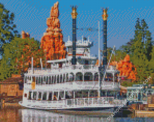 Disneyland Steamboat Diamond Paintings